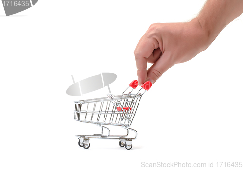 Image of Shopping Cart with Hand