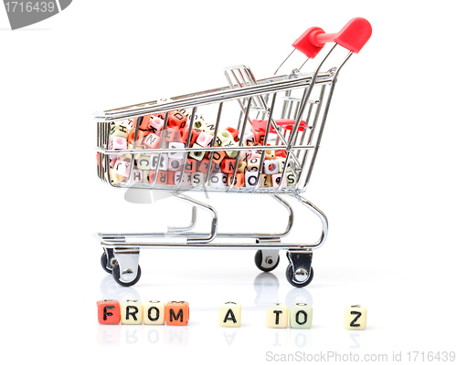 Image of Shopping Cart, Concept of a Full Range of Products