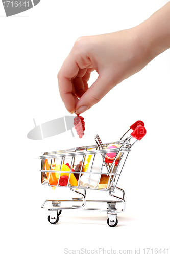 Image of Shopping Cart with Hand