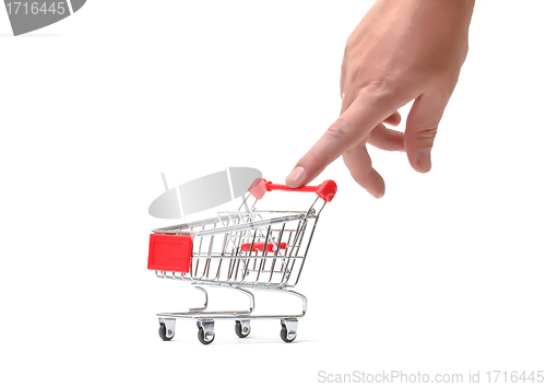 Image of Shopping Cart with Hand
