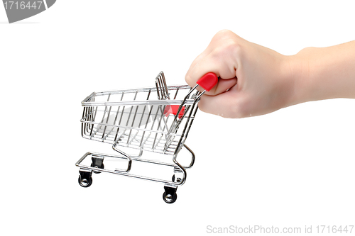 Image of Shopping Cart with Hand