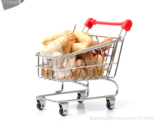 Image of Shopping Cart with Peanuts