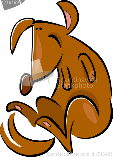Image of cartoon doodle of happy dog