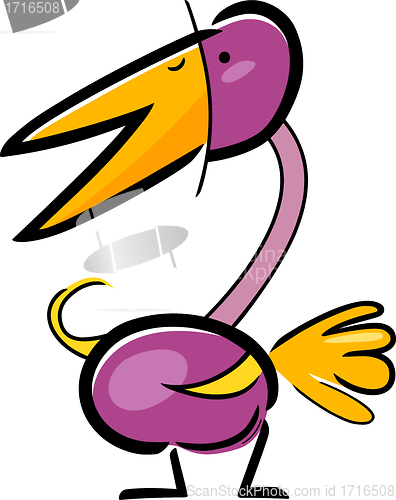 Image of cartoon doodle of bird