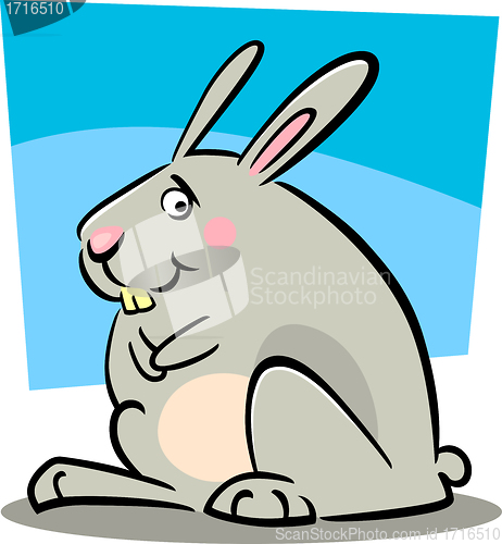 Image of cartoon doodle of bunny