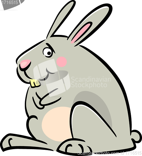 Image of cartoon doodle of bunny