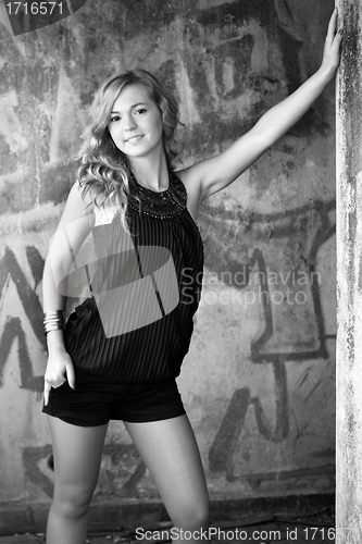 Image of beautiful fashion girl photo