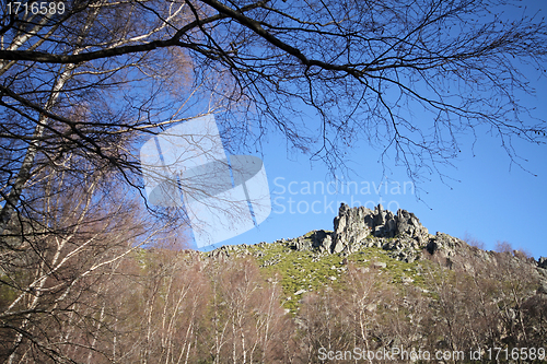 Image of beautiful mountain landscape, nature and wildlife photo