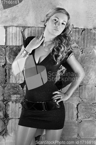 Image of beautiful fashion girl photo