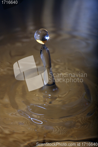 Image of transparent drops of water, nice beautiful background photo