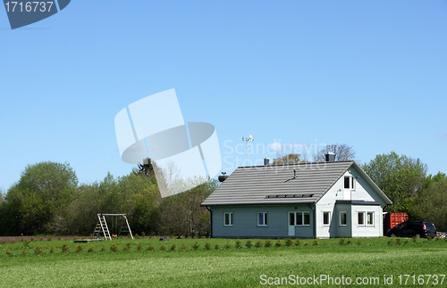 Image of The house and field