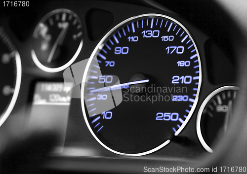 Image of closeup car dashboard