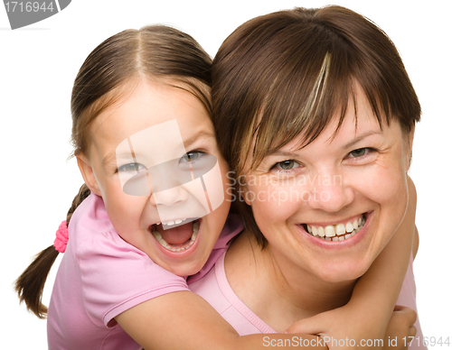 Image of Portrait of a mother and her daughter