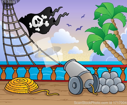 Image of Pirate ship deck theme 1