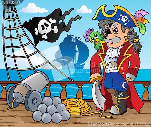 Image of Pirate ship deck theme 3