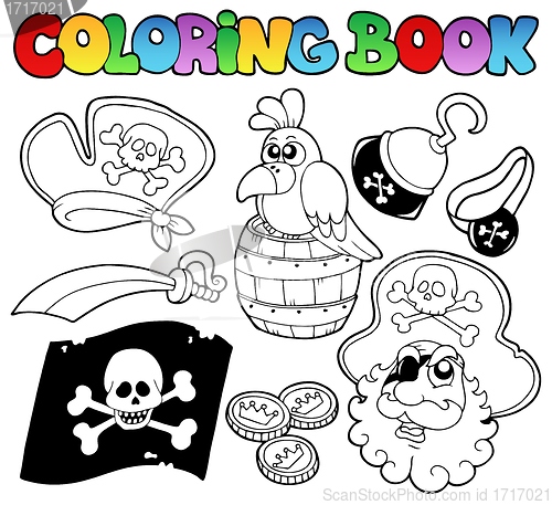 Image of Coloring book with pirate topic 4