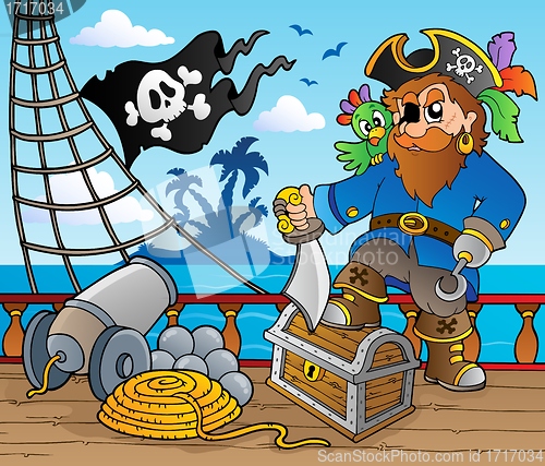 Image of Pirate ship deck theme 2