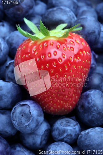 Image of Strawberries and blueberries