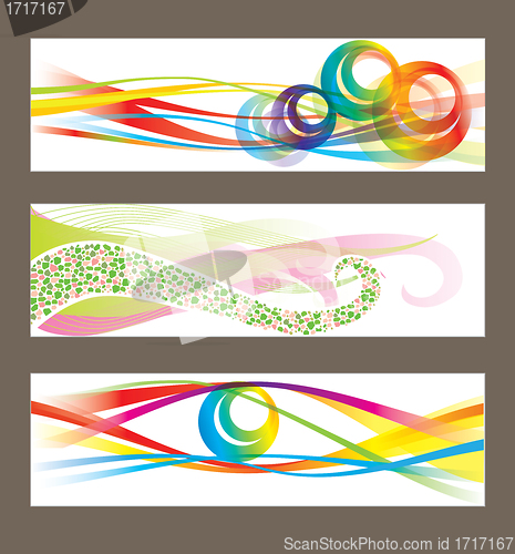 Image of Set of abstract vector backgrounds