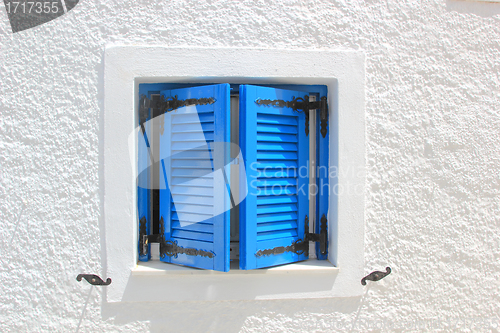 Image of Traditional window in Santorini