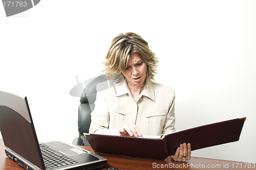 Image of business woman at work