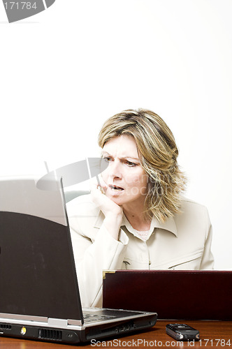 Image of business woman at work