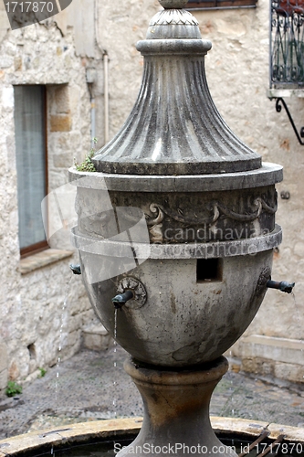Image of Famous fountain in Saint Paul, France