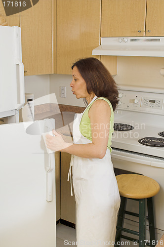 Image of opening fridge