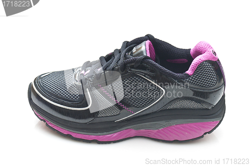 Image of Sports running shoe on white background