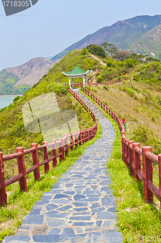 Image of Hiking path in mountains