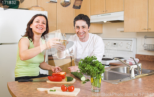 Image of couple in the kitchen