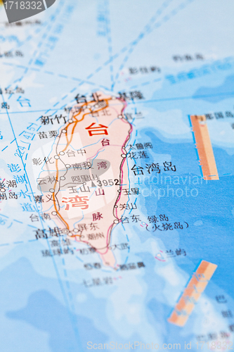 Image of Taiwan map background