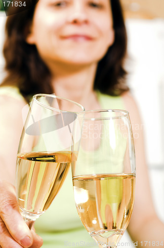 Image of woman cheering