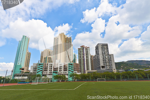 Image of Hong Kong apartment blocks at downtown