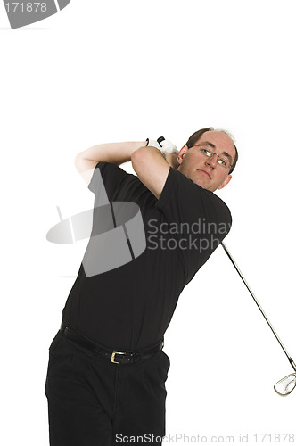 Image of man playing golf