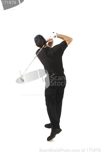 Image of man playing golf