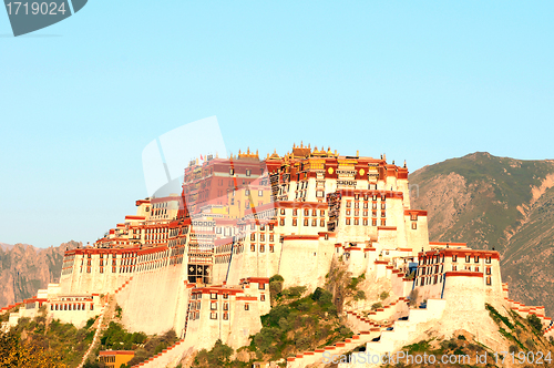 Image of Landmark of the famous Potala Palace in Lhasa Tibet