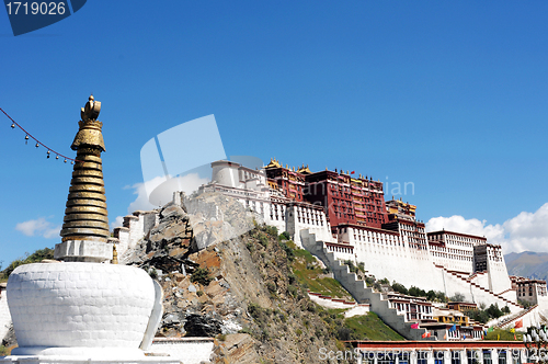 Image of Landmark of the famous Potala Palace in Lhasa Tibet