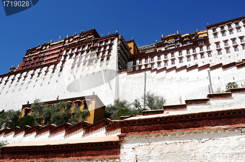 Image of Landmark of the famous Potala Palace in Lhasa Tibet