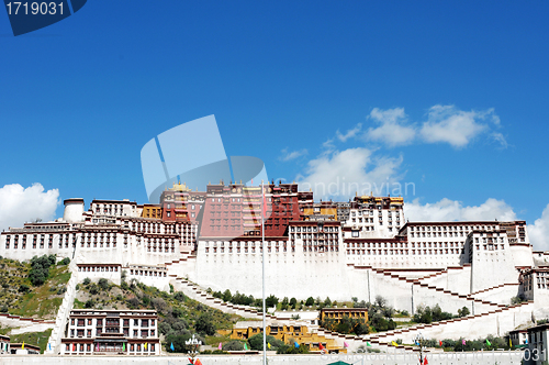 Image of Landmark of the famous Potala Palace in Lhasa Tibet