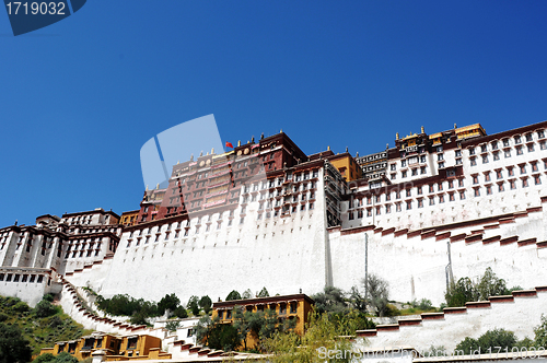 Image of Landmark of the famous Potala Palace in Lhasa Tibet