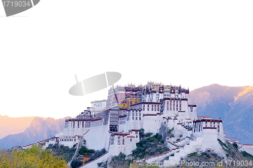 Image of Landmark of the famous Potala Palace in Lhasa Tibet