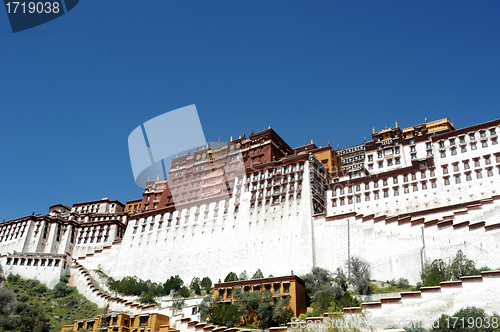 Image of Landmark of the famous Potala Palace in Lhasa Tibet