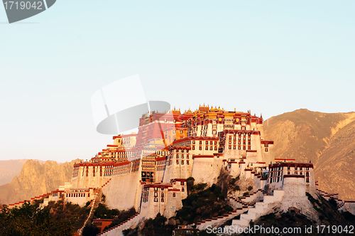 Image of Landmark of the famous Potala Palace in Lhasa Tibet