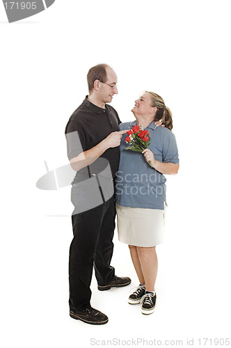 Image of happy couple standing