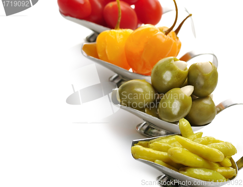 Image of Pepper ,Olives And Tomatoes