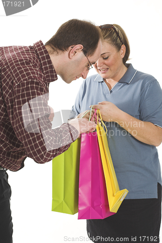 Image of couple with shopping bags