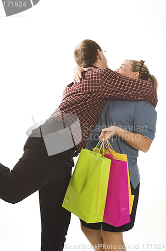 Image of couple hugging