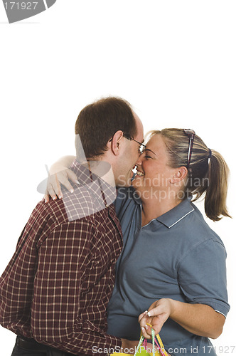 Image of couple kissing