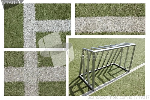 Image of football goal collage